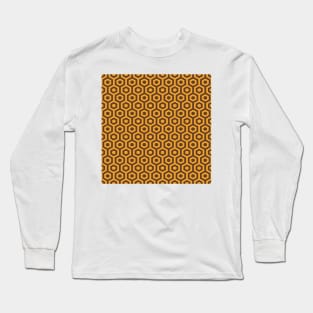 hexagonal geometric pattern Long Sleeve T-Shirt